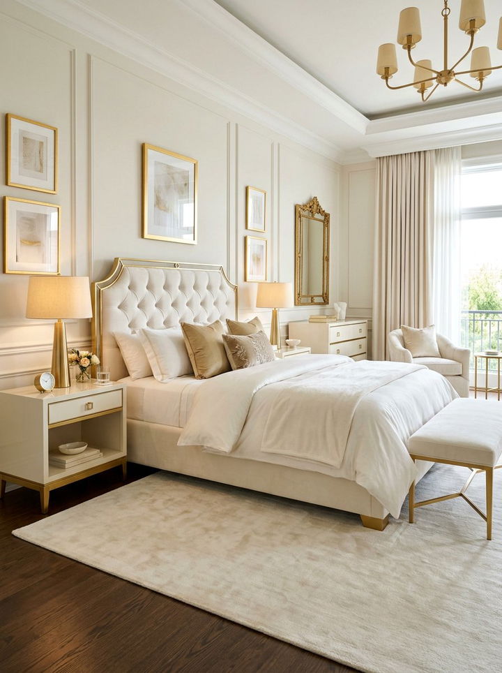 Ivory And Gold Bedroom - 30 ivory bedroom ideas