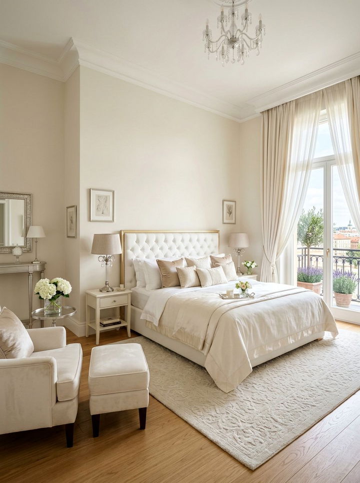 Ivory Bedroom - 30 bedroom paint ideas
