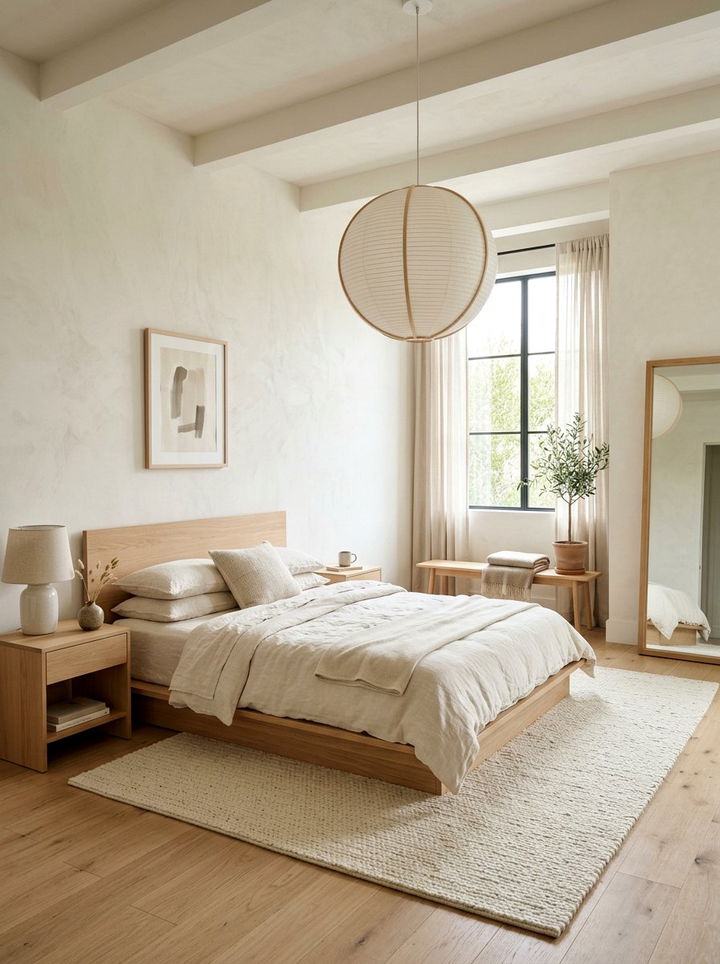 Ivory Japandi Bedroom - 30 japandi bedroom color ideas