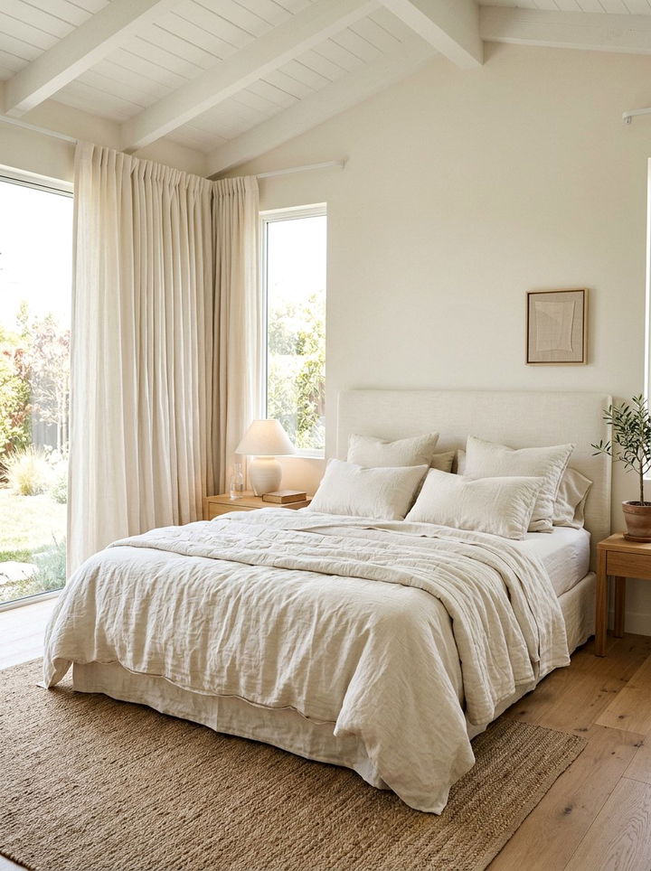 Ivory Linen Bedroom - 30 ivory bedroom ideas