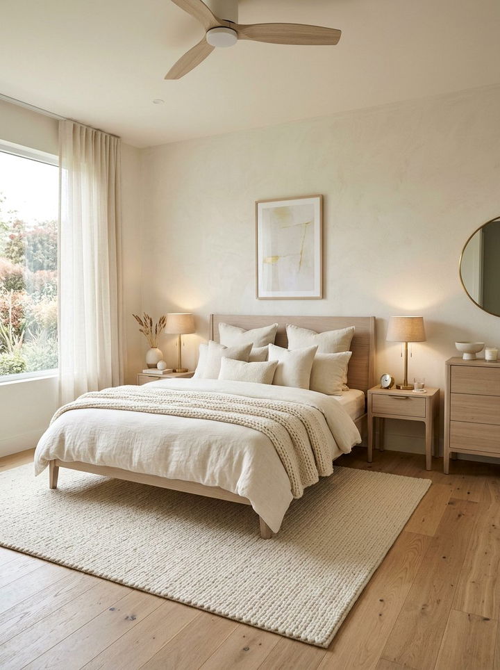 Ivory scandinavian bedroom - 30 Scandinavian bedroom color ideas