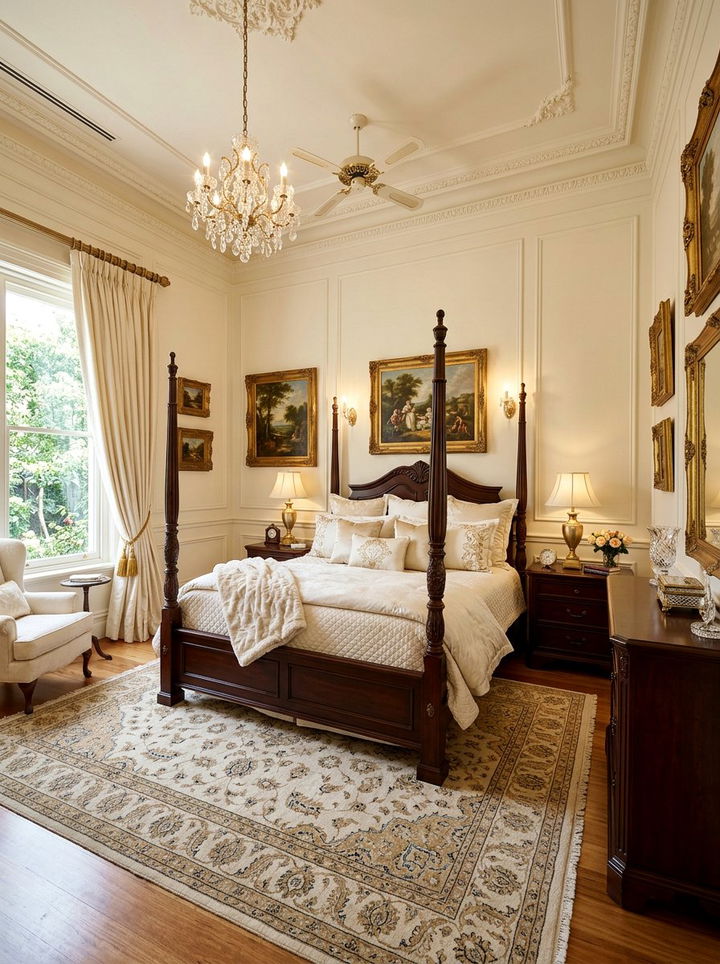 Ivory traditional bedroom - 30 pale color bedroom ideas