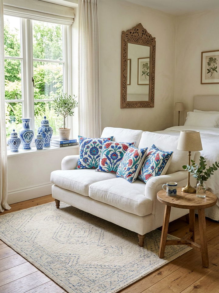 Iznik Pattern Cushion - 30 Turkish bedroom ideas