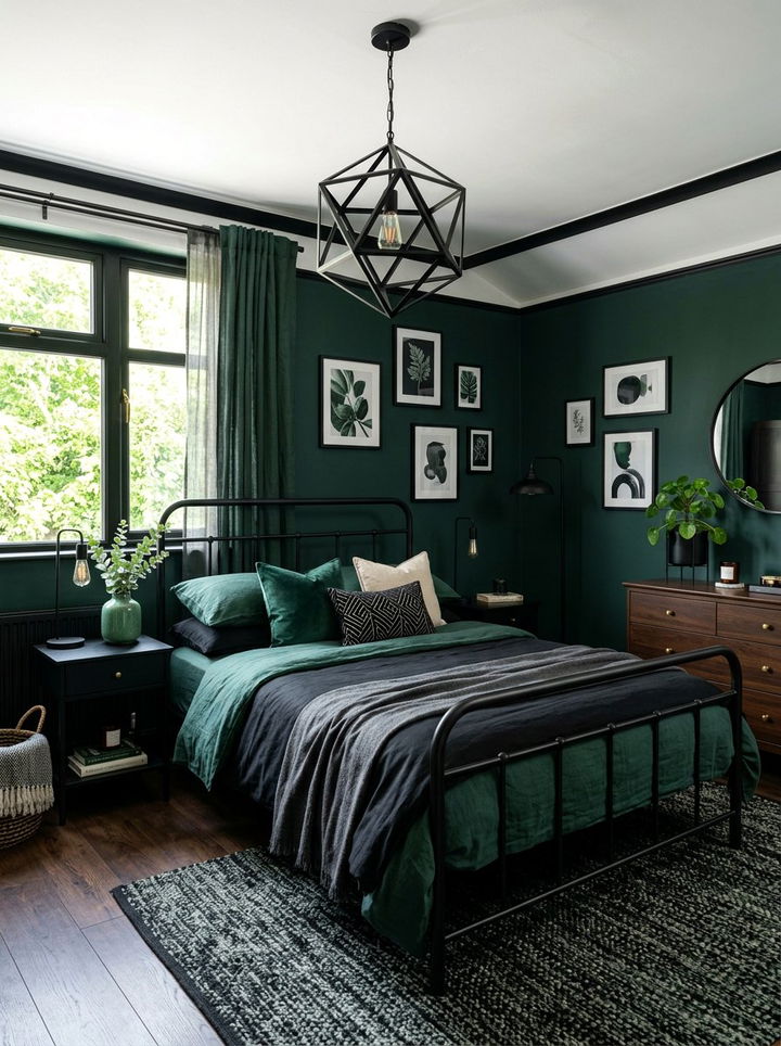 Jade Green And Black Bedroom - 30 jade green bedroom ideas