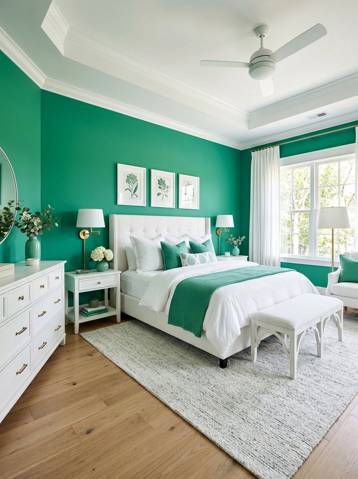 30 Jade Green Bedroom Ideas for a Lush and Calming Sanctuary
