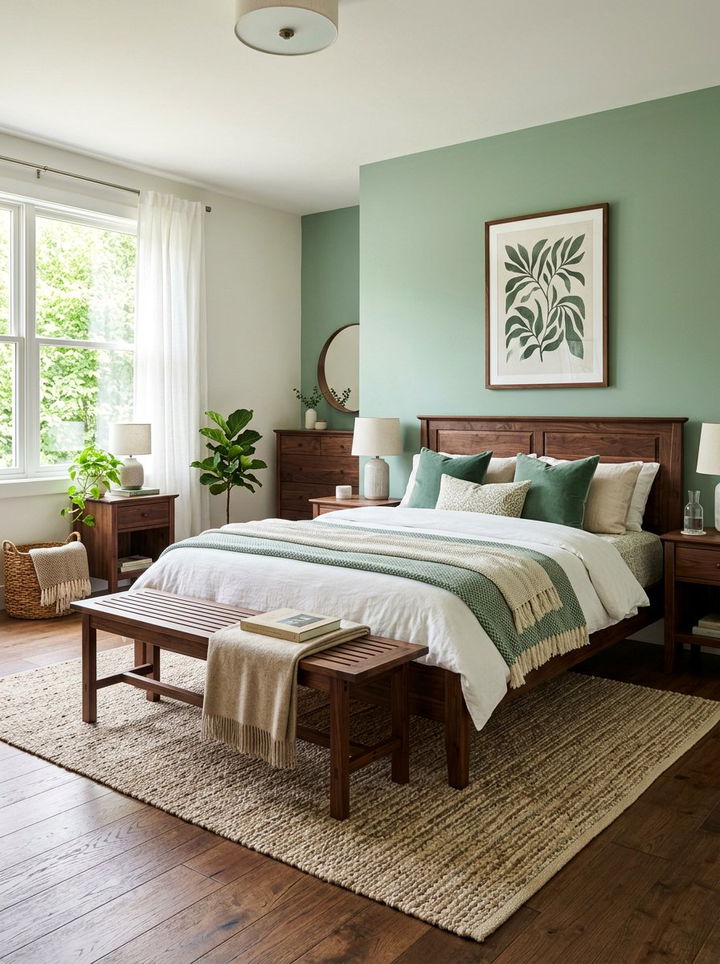 Jade Green And Wood Furniture - 30 jade green bedroom ideas