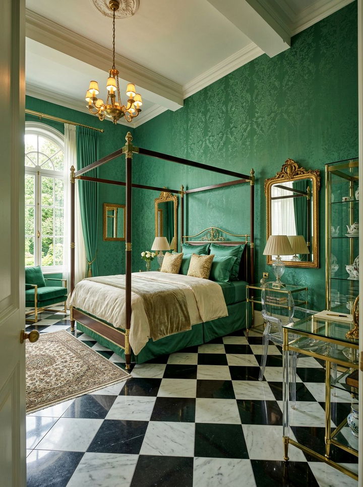 Jade Green Bedroom - 30 maximalist bedroom color ideas