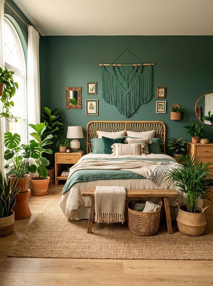 Jade Green Boho Bedroom Decor - 30 jade green bedroom ideas