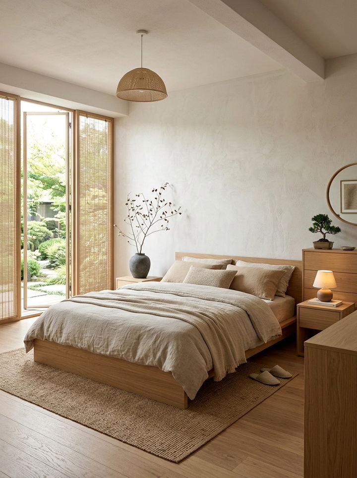 Japandi Bedroom - 30 bedroom decor ideas