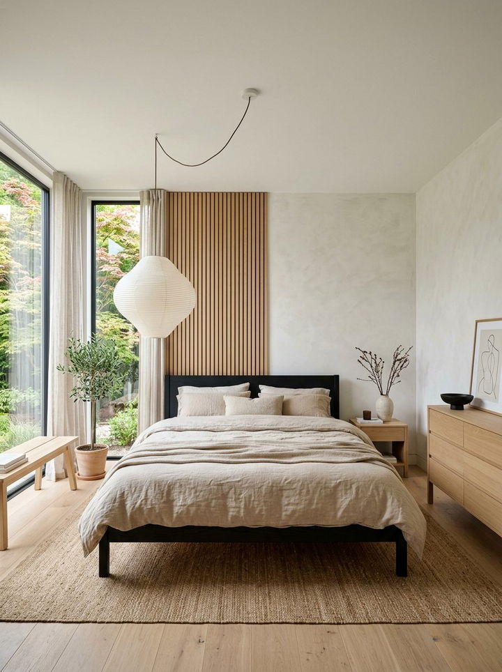 Japandi Bedroom - 30 peaceful bedroom ideas