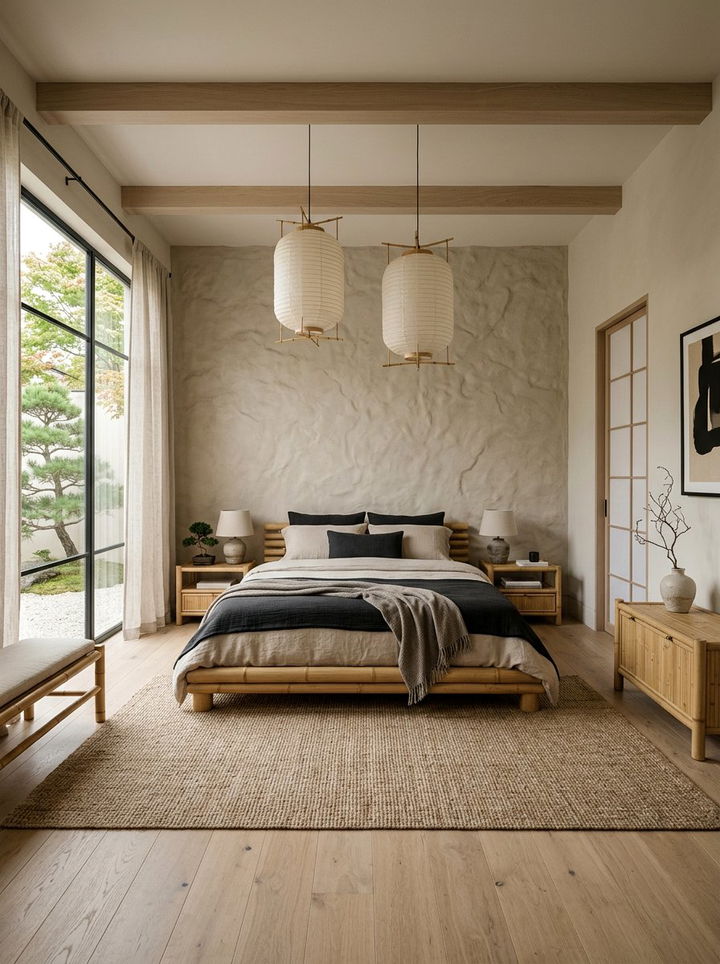 Japandi Bedroom - 30 sanctuary bedroom ideas