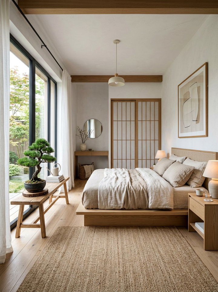 Japandi Bedroom Design - 30 popular bedroom ideas