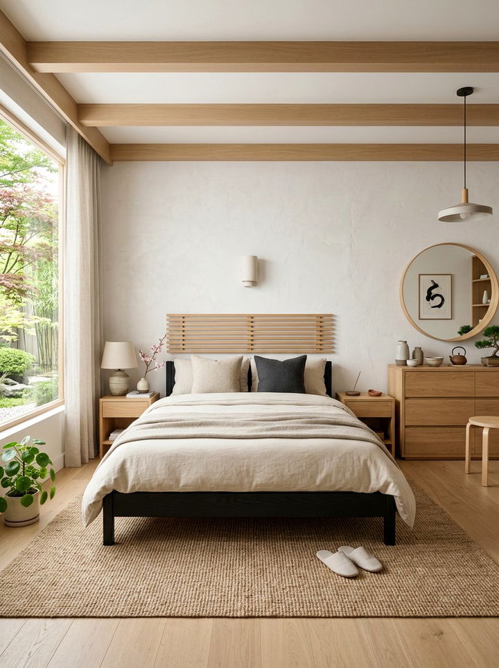 Japandi Bedroom Design - 30 new build bedroom ideas