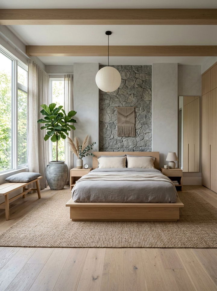 Japandi Master Bedroom - 30 large bedroom ideas