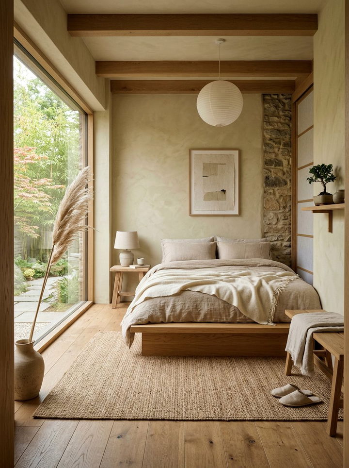 Japandi Neutral Bedroom - 30 instant bedroom ideas