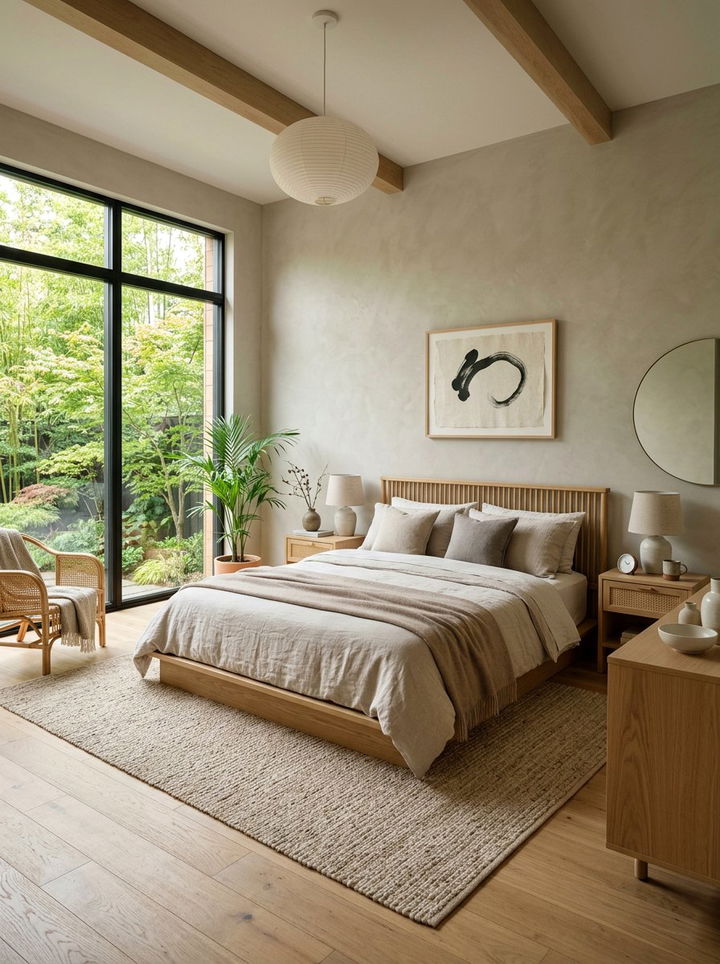 Japandi Queen Bedroom - 30 queen size bedroom ideas