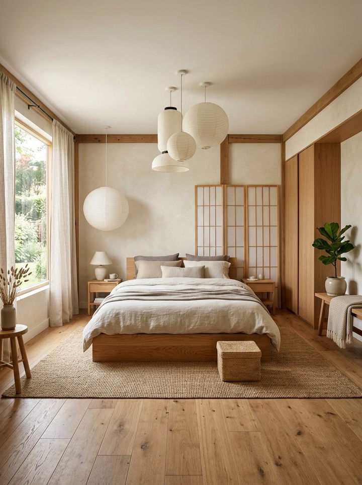Japandi Square Bedroom - 30 square bedroom ideas