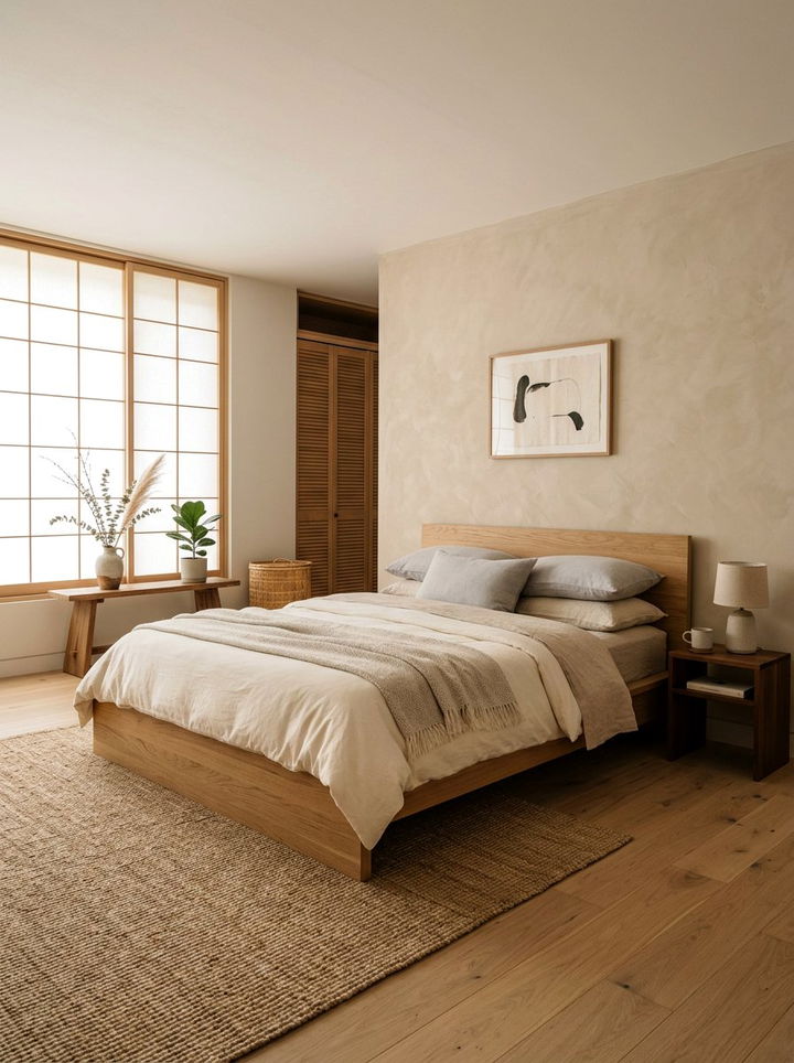 Japandi Style Bedroom - 30 bedroom styling ideas