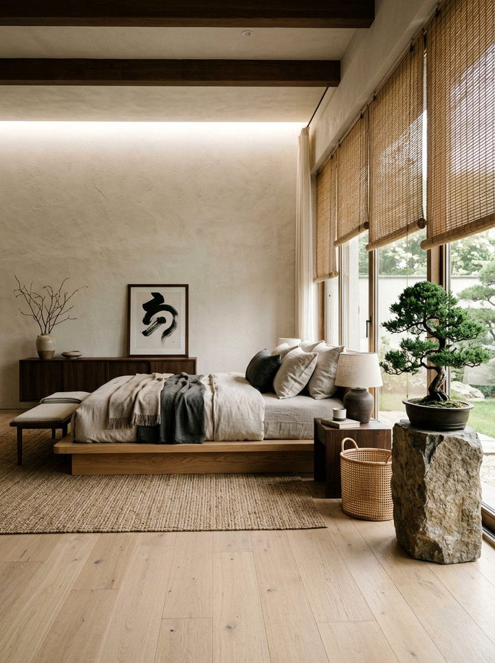 Japandi Style Bedroom - 30 bedroom designs