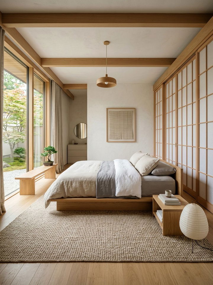 Japandi Style - 30 boutique hotel bedroom ideas