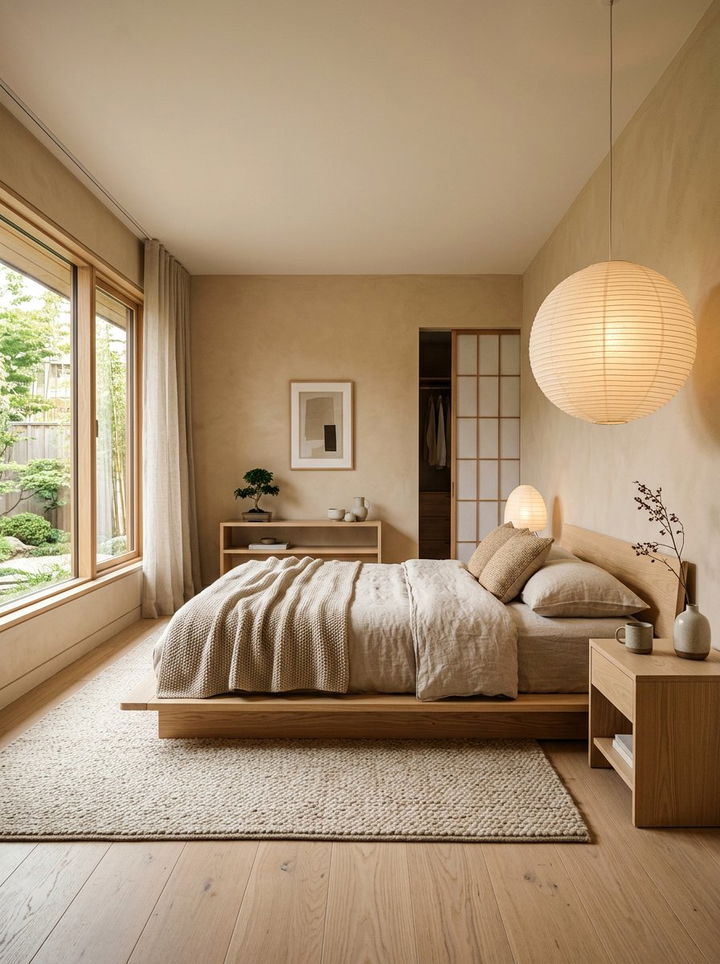 Japandi beige bedroom - 30 all beige bedroom ideas
