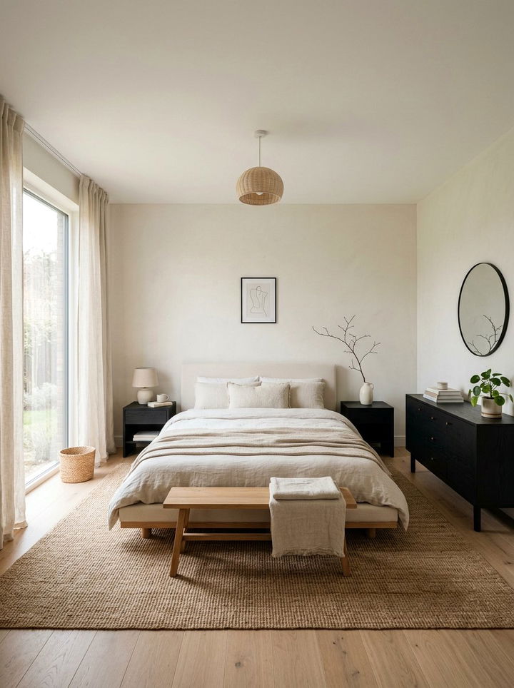 Japandi cream bedroom - 30 modern cream bedroom ideas