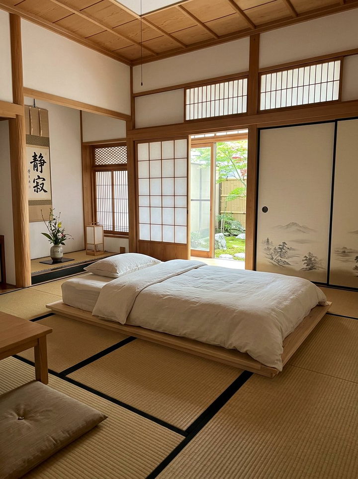 Japanese Floor Bed - 30 bedroom bed ideas