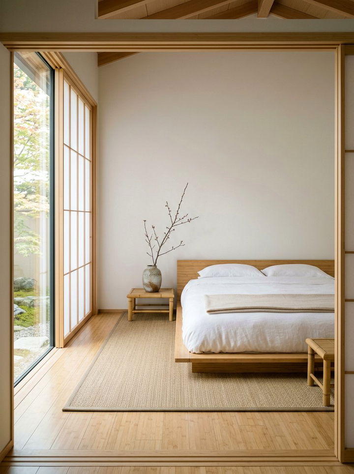 Japanese Minimalist Eggshell Bedroom - 30 eggshell bedroom ideas