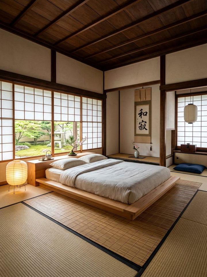 Japanese Zen Bedroom - 30 bedroom on a budget ideas