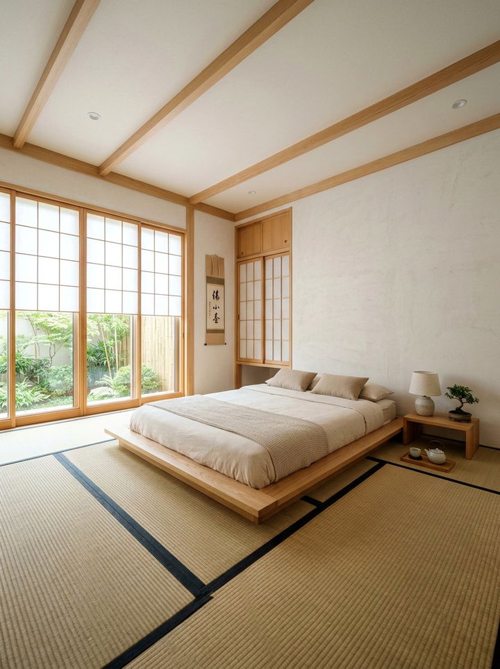 Japanese style bedroom - 30 meditation bedroom ideas