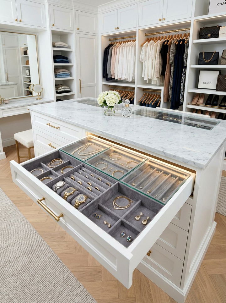 Jewelry Drawer Closet Organizer - 30 bedroom closet systems