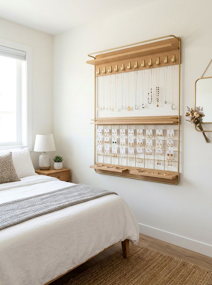 Jewelry Organizer - 30 bedroom hacks