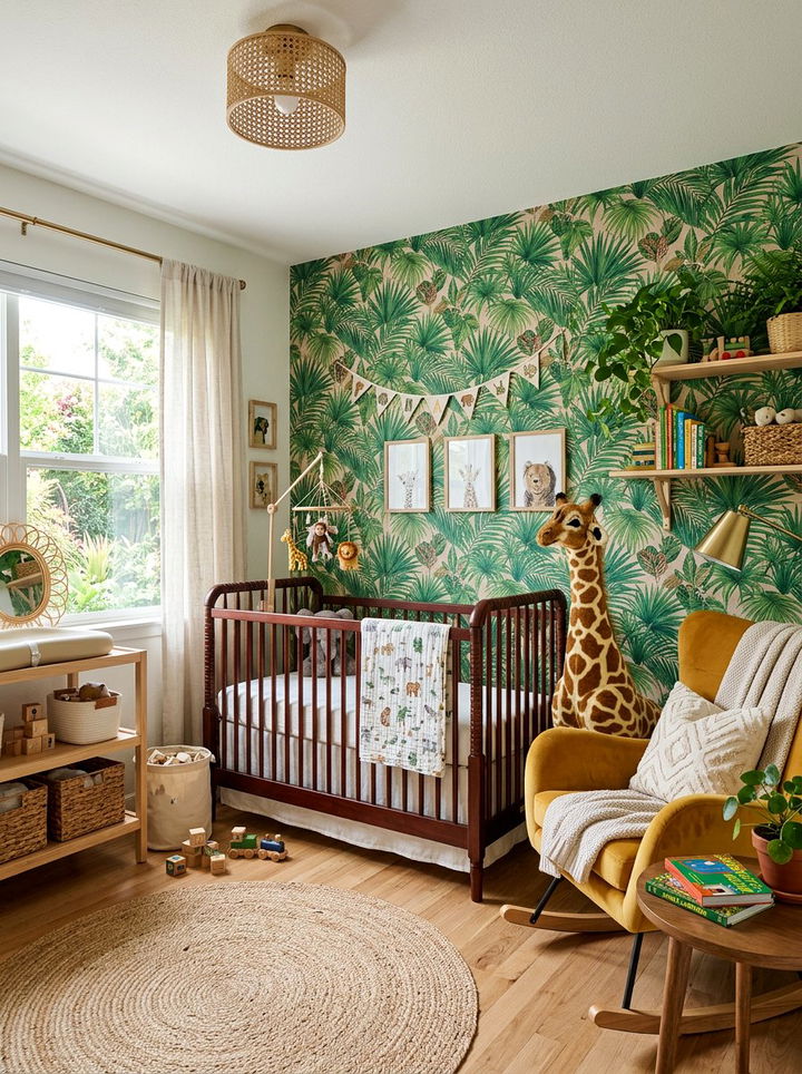 Jungle nursery - 30 baby bedroom ideas