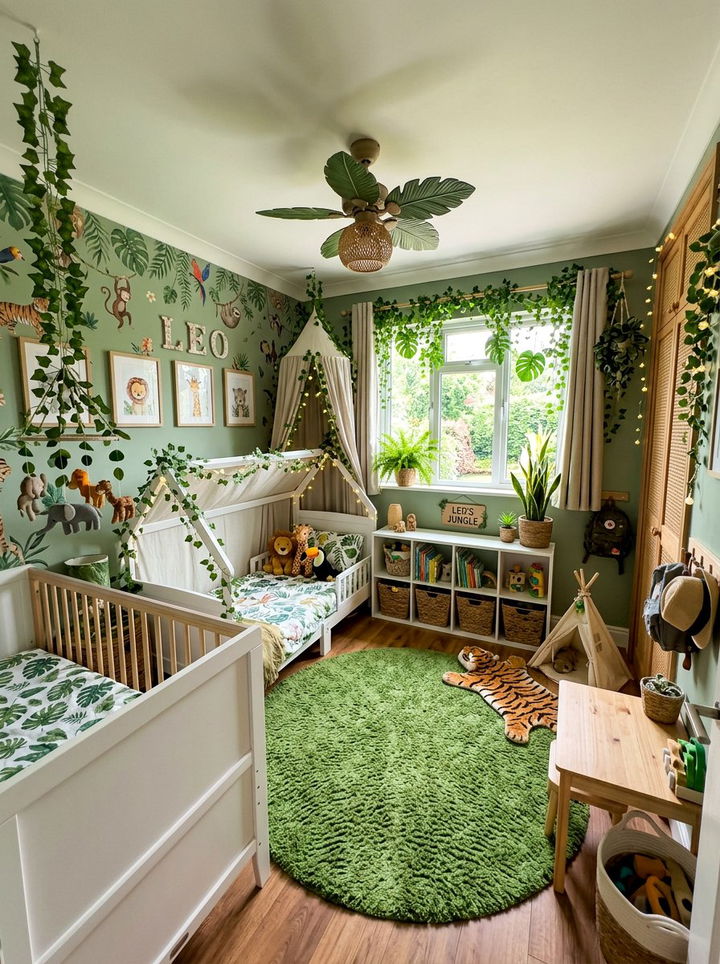 Jungle toddler room - 30 toddler bedroom ideas