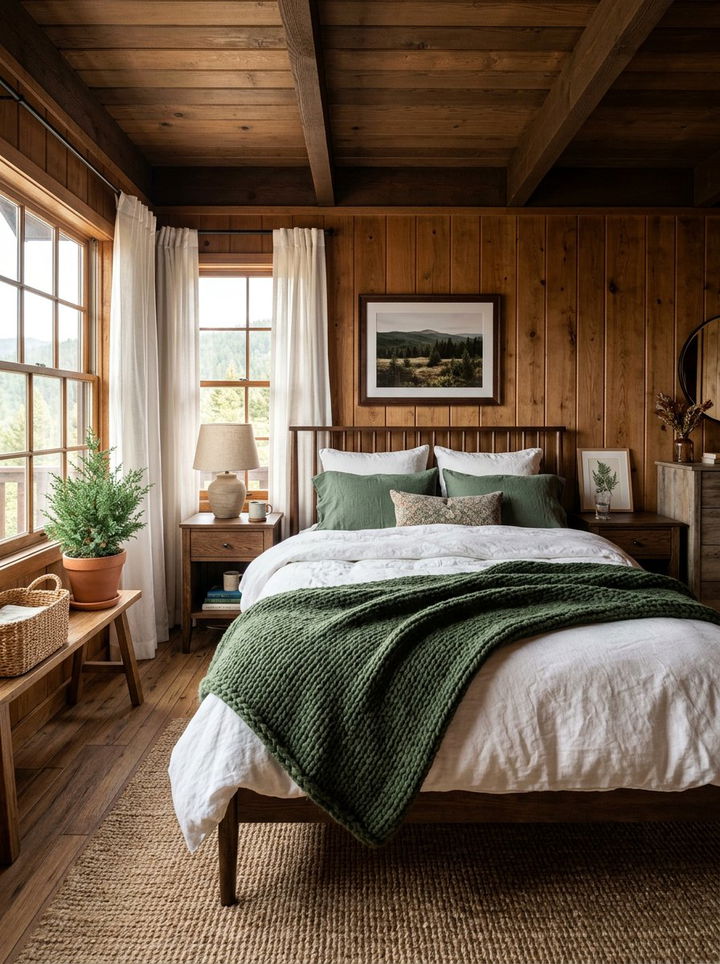 30 Minimalist Green Bedroom Ideas for a Natural and Simple Look