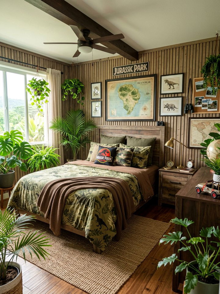 Jurassic Park Bedroom - 30 movie themed bedroom ideas