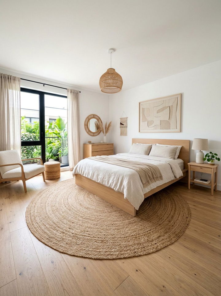 Jute Rug Bedroom - 30 California casual bedroom ideas