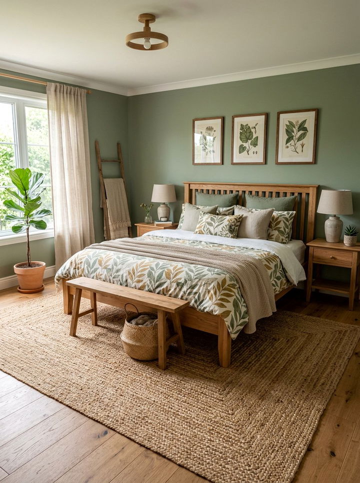 Jute Rug Bedroom Decor - 30 forest bedroom ideas