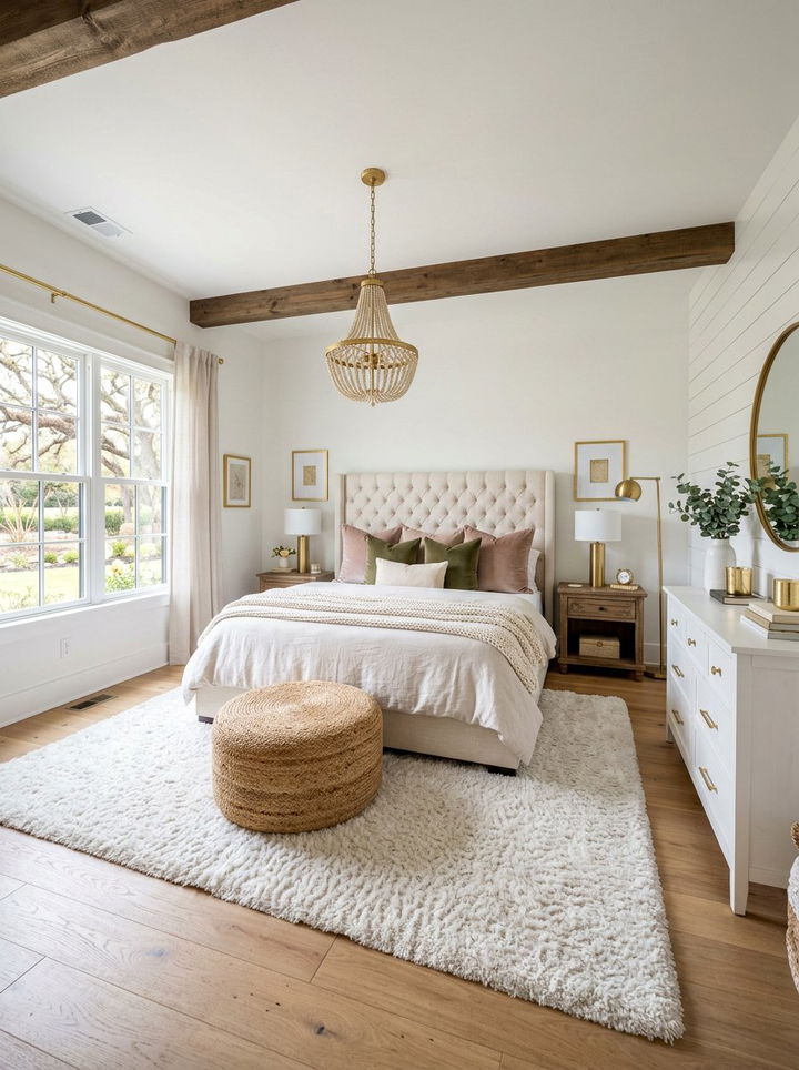 Jute ottoman for bedroom - 30 jute bedroom ideas