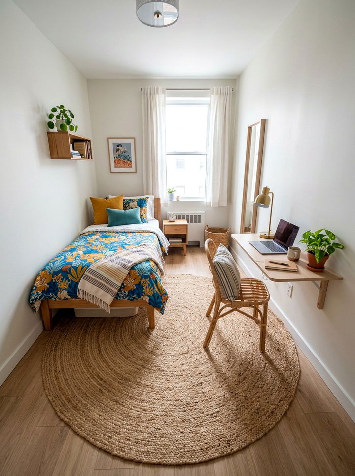 Jute rug for small bedroom - 30 jute bedroom ideas
