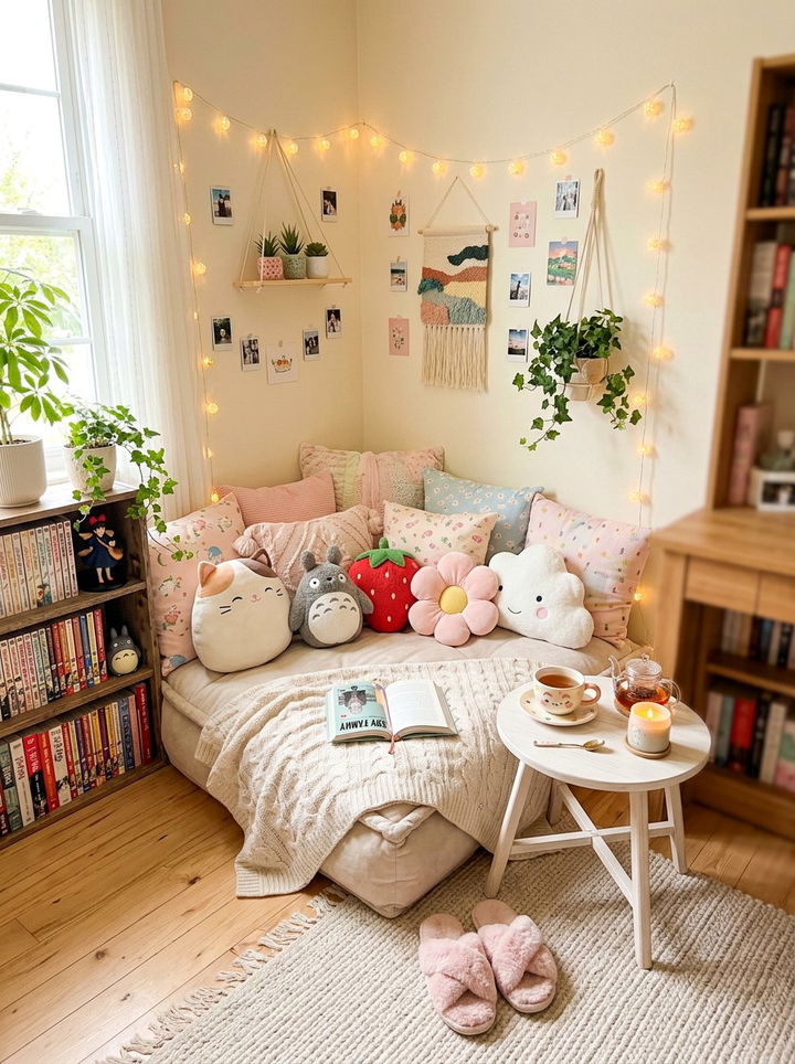 Kawaii Reading Nook - 30 kawaii bedroom ideas