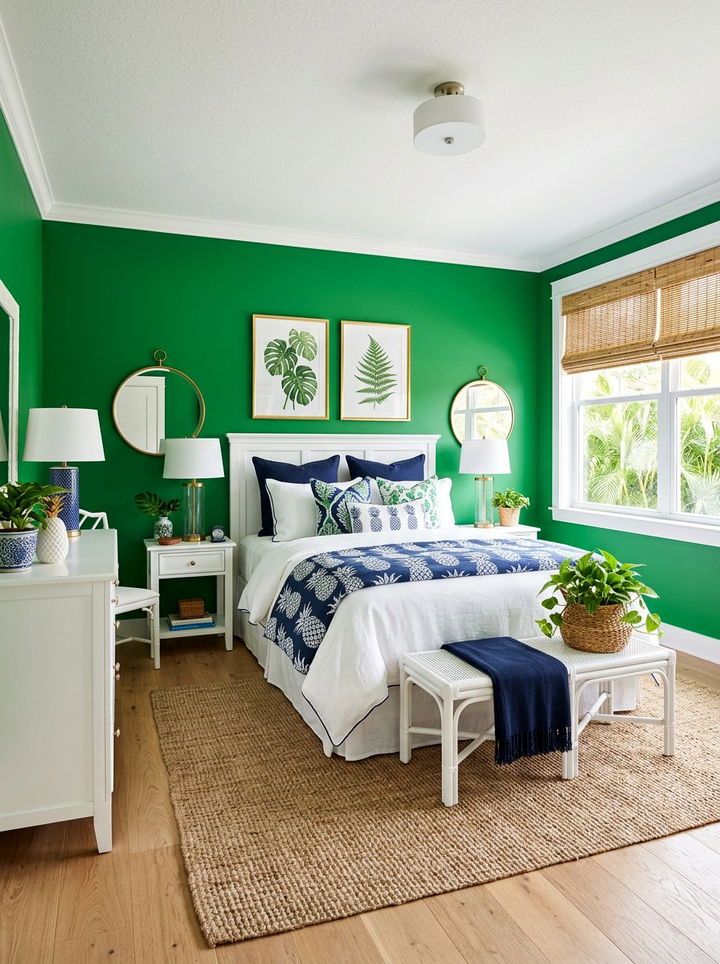 Kelly Green Bedroom Wall - 30 colorful bedroom accent wall ideas