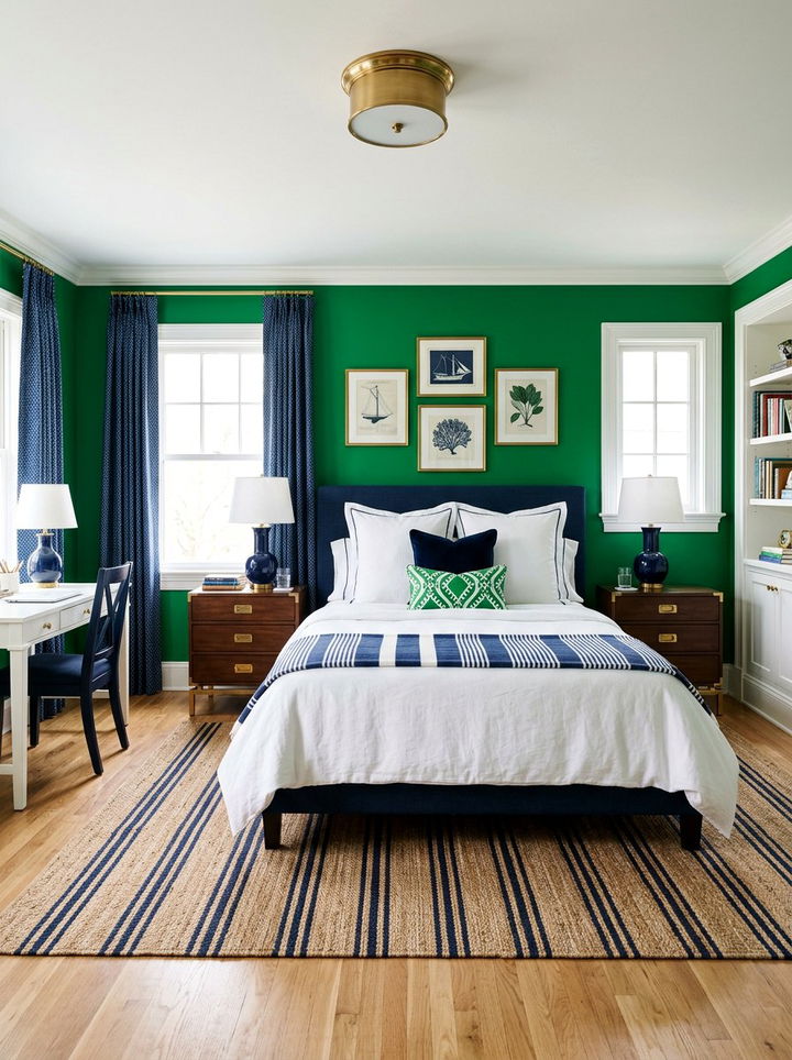 Kelly green bedroom - 30 contemporary green bedroom ideas