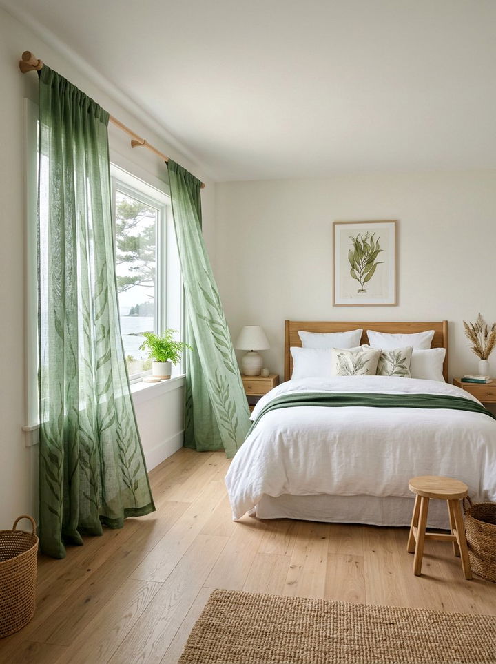 Kelp Forest Curtains - 30 underwater bedroom ideas