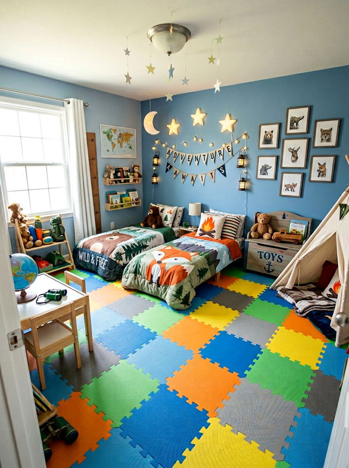 Kids Adventure Bedroom - 30 camping bedroom ideas