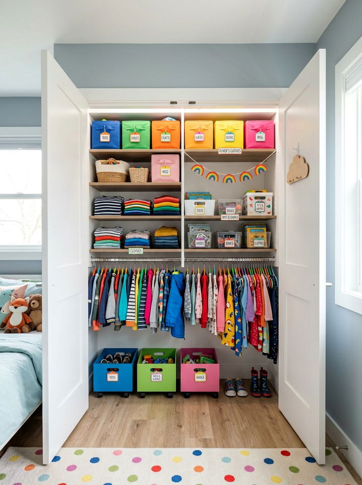 Kids Bedroom Closet - 30 bedroom closet systems
