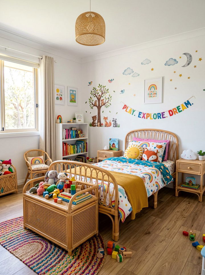 Kids Cane Bedroom - 30 cane bedroom ideas