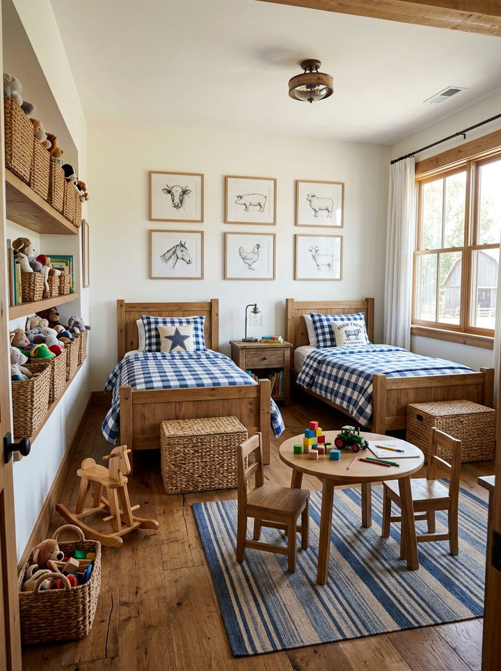 Kids Farmhouse Bedroom - 30 farmhouse bedroom ideas