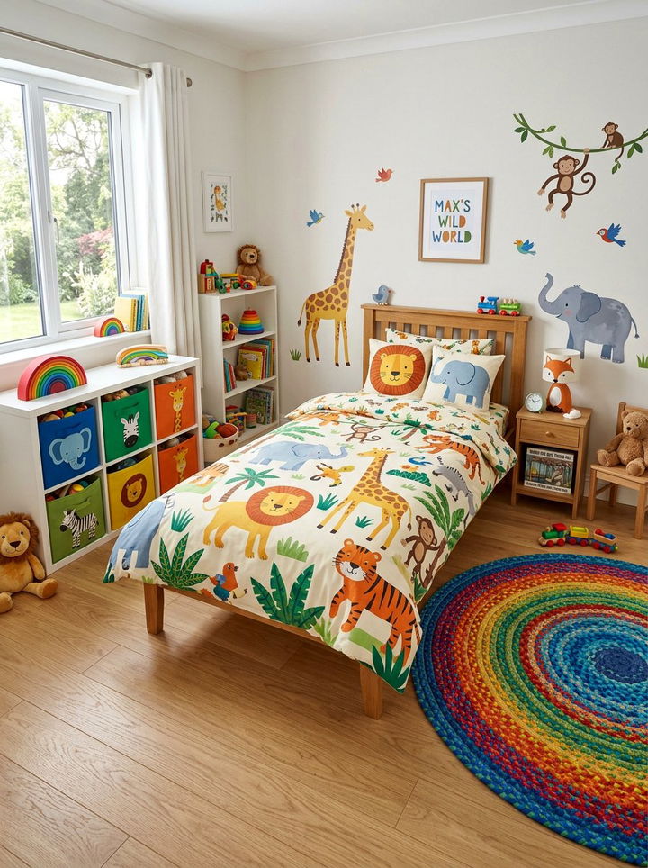 Kids Playful Animal Duvet Cover - 30 bedroom duvet covers
