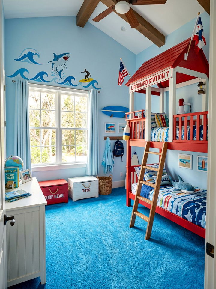 Kids Surf Bedroom - 30 surfing bedroom ideas